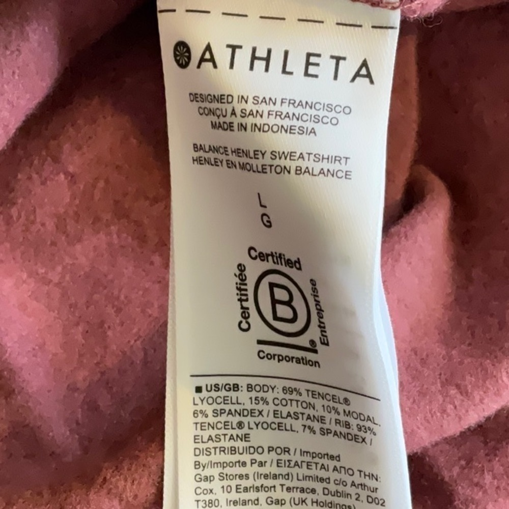 Athleta Balance Henley Sweatshirt - Picture 7 of 7